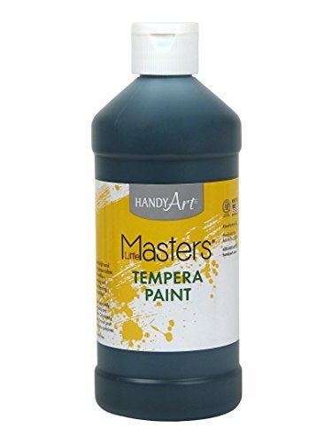 Handy Art Little Masters Tempera Paint 16 ounce, Black,201-755 - Image 1
