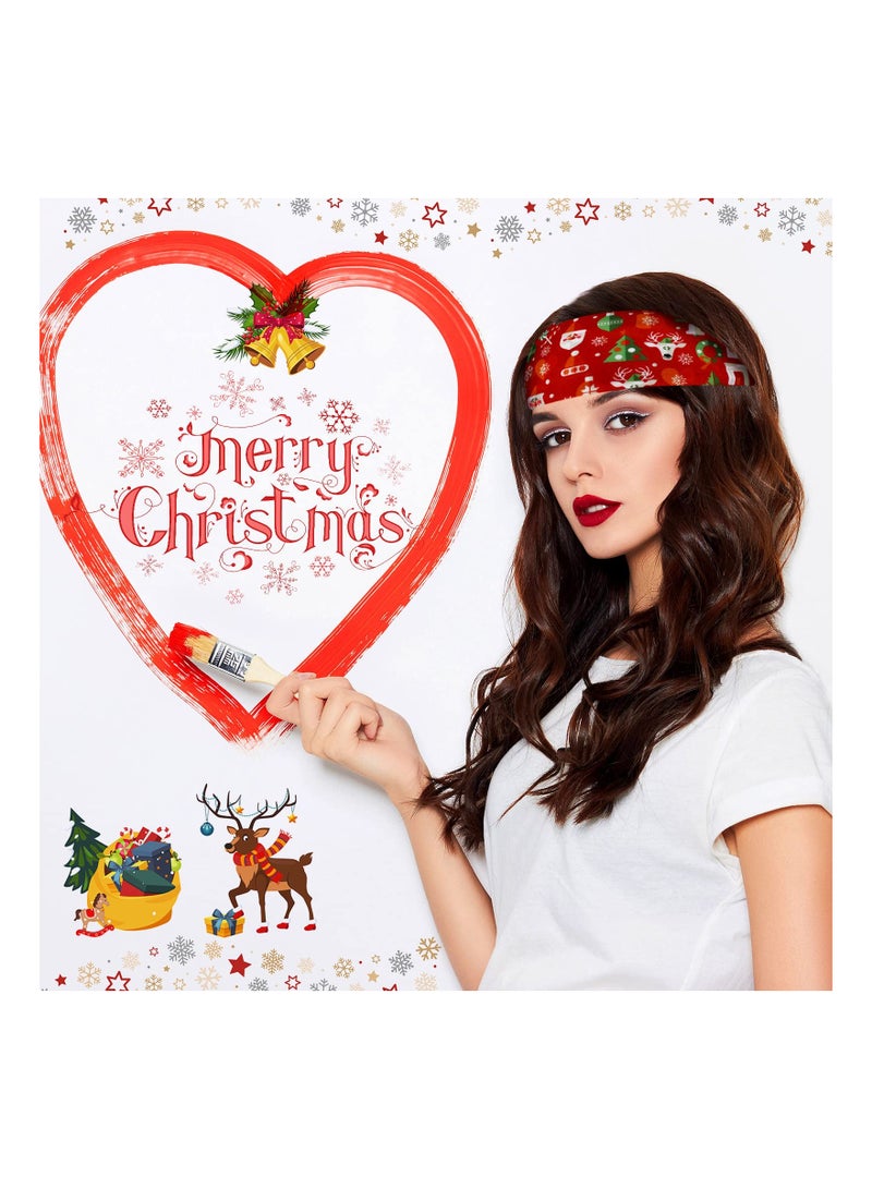 12 Pieces Twisted Headbands Snowflake Elastic Turban Headband Multi-style Headband  Tree Non Slip Hair Accessories Wide Knot Hair Bands Headwrap for Women Girls ( Pattern) - Image 3