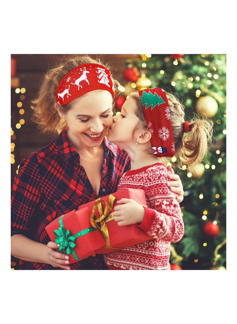12 Pieces Twisted Headbands Snowflake Elastic Turban Headband Multi-style Headband  Tree Non Slip Hair Accessories Wide Knot Hair Bands Headwrap for Women Girls ( Pattern) - Image 2