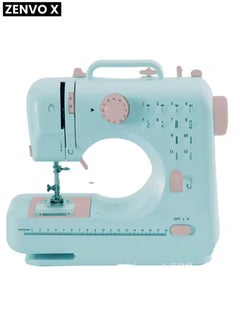 zenvo X Electric Sewing Machine, 12-Needle Two-Way Household Portable Sewing Machine for Sewing, Overlocking, and Buttonholes  - Image 3