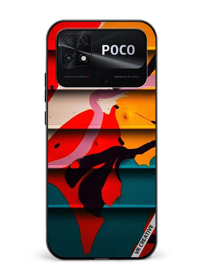 VR CREATIVE Protective Case Cover For Xiaomi Poco C40 Street Paint Design Multicolour - Image 1