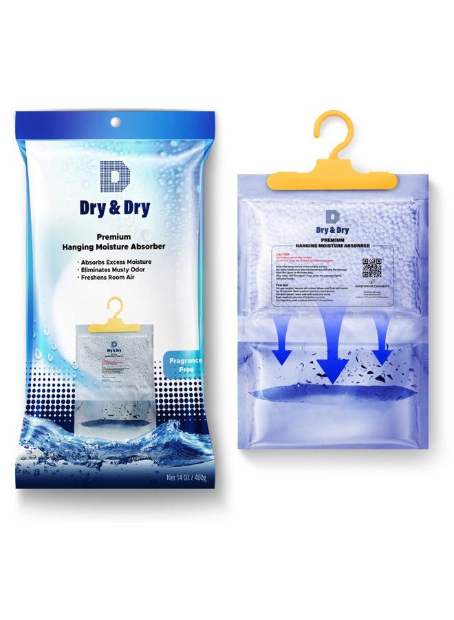 Dry & Dry 15 Packs [Net 7 Oz/Pack] Moisture Absorbers for Home, Basement & Bedroom - Small Dehumidifiers - Image 3