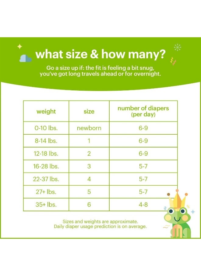 Babyganics Babyganics Diapers, Size 1, 34 Ct, Ultra Absorbent Diapers, 2 Packs  - Image 3