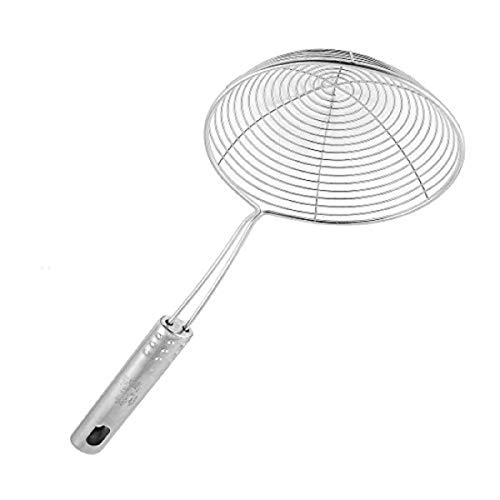 PUTHAK 14 Inch Stainless Steel Spider Strainer, 12 Inch Hand Blender Wire Whisk, 10.5 Inch Stainless Steel Basting/Serving Ladle/Kitchen Tools Combo of 3 - Image 2