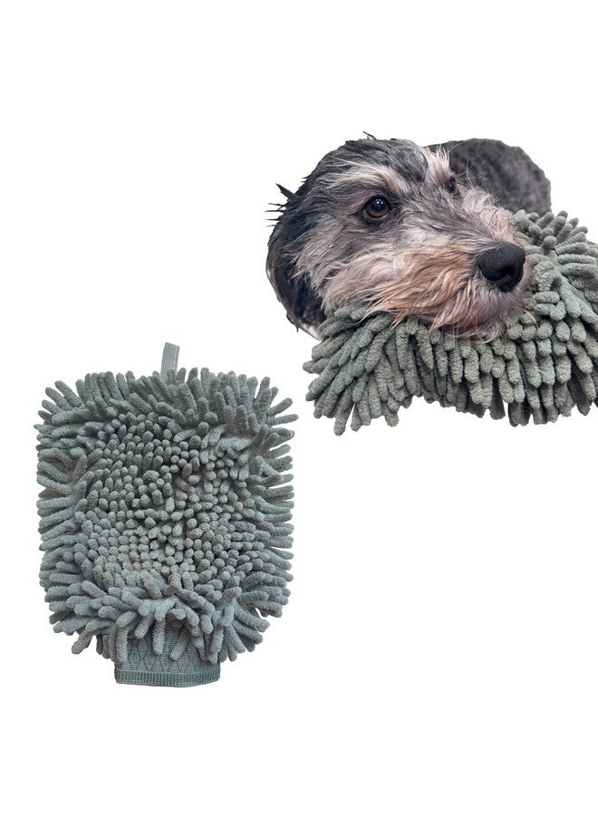 spot SPOT Clean Paws Chenille Microfiber Dog Towel Mitt - Super Absorbent, Quick-Drying, Washable, Double-Sided Glove for Wet Paws & Body, Durable, Odor-Free, Gently Massages & Dries, 9.5in x 7in - Image 1