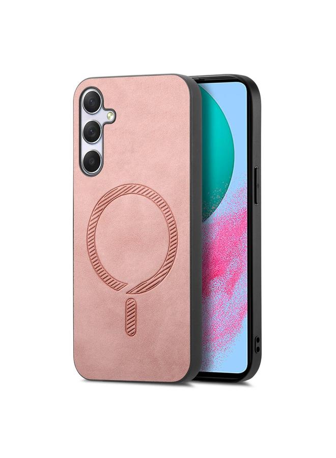 erorex Case For Samsung Galaxy M54 / F54 5G Solid Color Retro Magsafe PU Back Cover Phone Case - Image 1