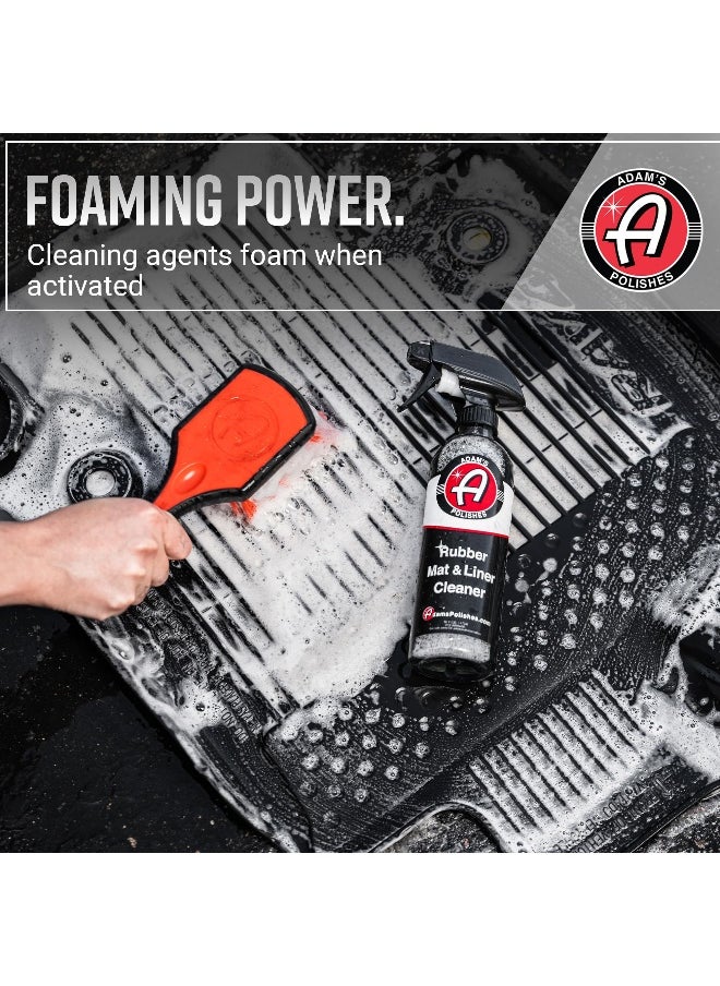 Adam's Polishes - Rubber Mat & Liner Cleaner 16oz Protectant & Rubber Floor Mat Cleaning Solution for Car Detailing   Deep Cleans & Restores Mats  Truck Bed Cargo Liners  Trunk Mat Accessories & More - Image 1