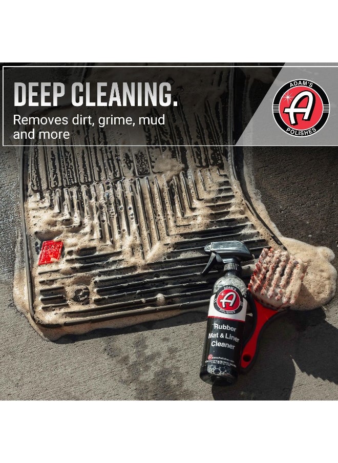 Adam's Polishes - Rubber Mat & Liner Cleaner 16oz Protectant & Rubber Floor Mat Cleaning Solution for Car Detailing   Deep Cleans & Restores Mats  Truck Bed Cargo Liners  Trunk Mat Accessories & More - Image 1