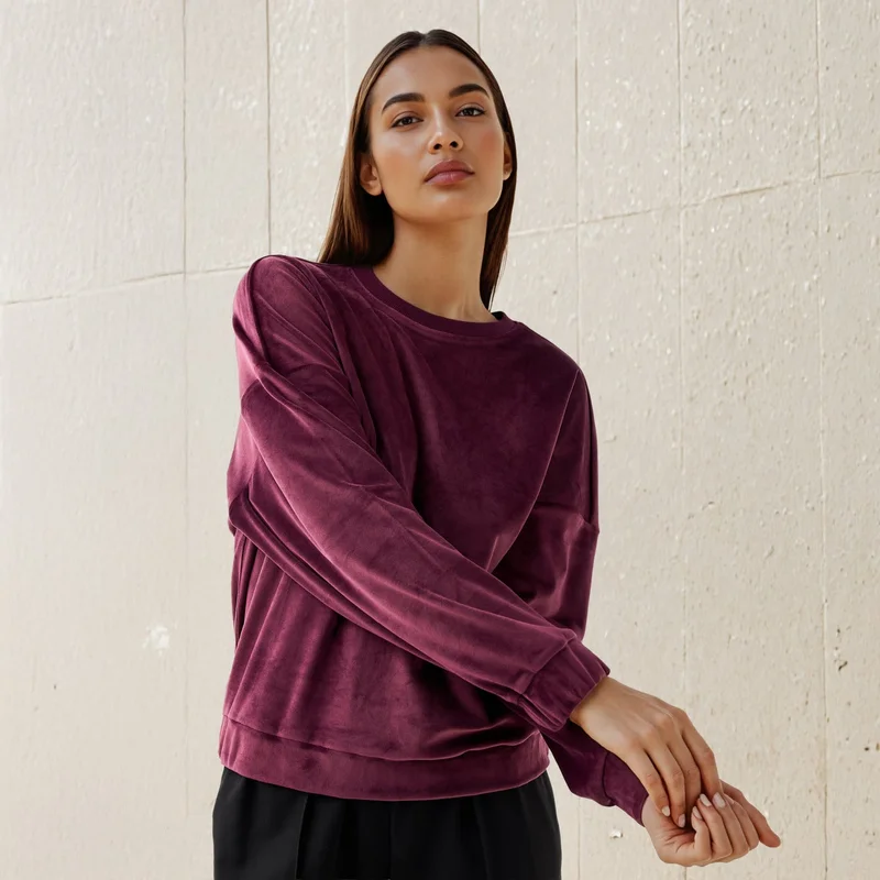 Splash FAV Regular Fit Velour Sweatshirt