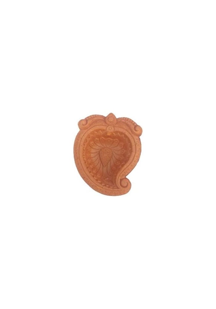 Handcrafted Clay Diya Set - Pack of 12 for Diwali and Navratri Decoration - Image 2