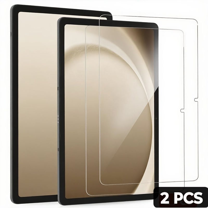 حماية زجاجية مقواة من قطعتين لجهاز Galaxy Tab A9 Plus، مقاومة للخدش، ووضوح عالي الدقة - Image 1