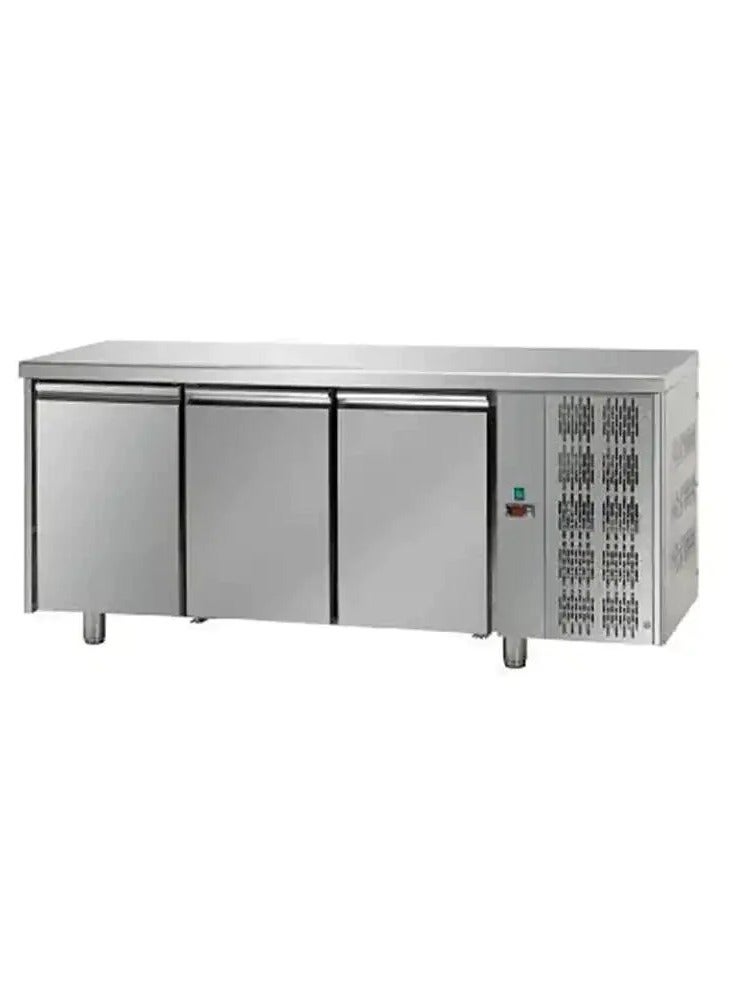 AL KHAYAM Stainless Steel 3-Door Under-Counter Chiller - Commercial Refrigerator for Food Storage  - Image 3