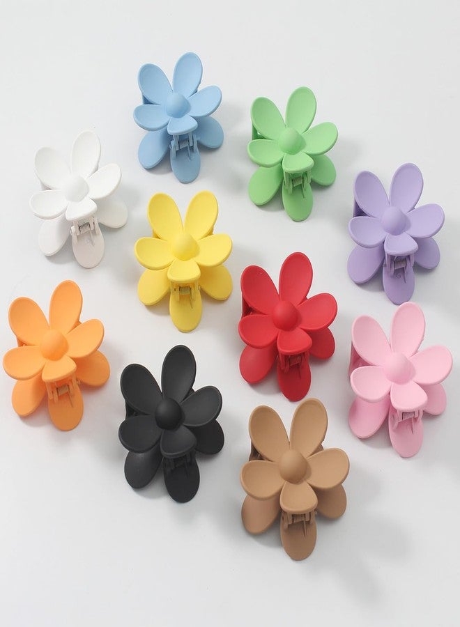 Merdia 10 PCS Hair Flower Claw Clips | Matte Jaw Flower Claw Clips for Women | Hair Clips for Thin Hair with Non Slip Strong Hold Small Hair Clips | Hair Barrettes for Women | Hair Accessories - Image 3