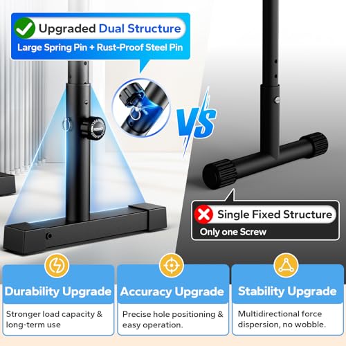 ZTYKROS 2026 Upgraded Dip Bars 880LBS Heavy Duty Dip Bar Station Height & Width Adjustable Parallel Bars for Full Body Strength Training Dip Stands Calisthenics Equipment for Home Push Up Bar - Image 5