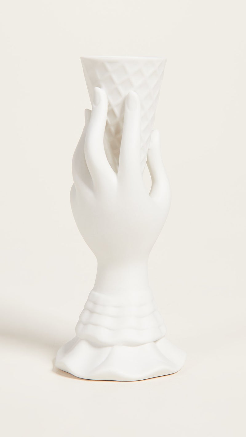 Jonathan Adler Women's I Scream Vase, White, One Size - Image 3