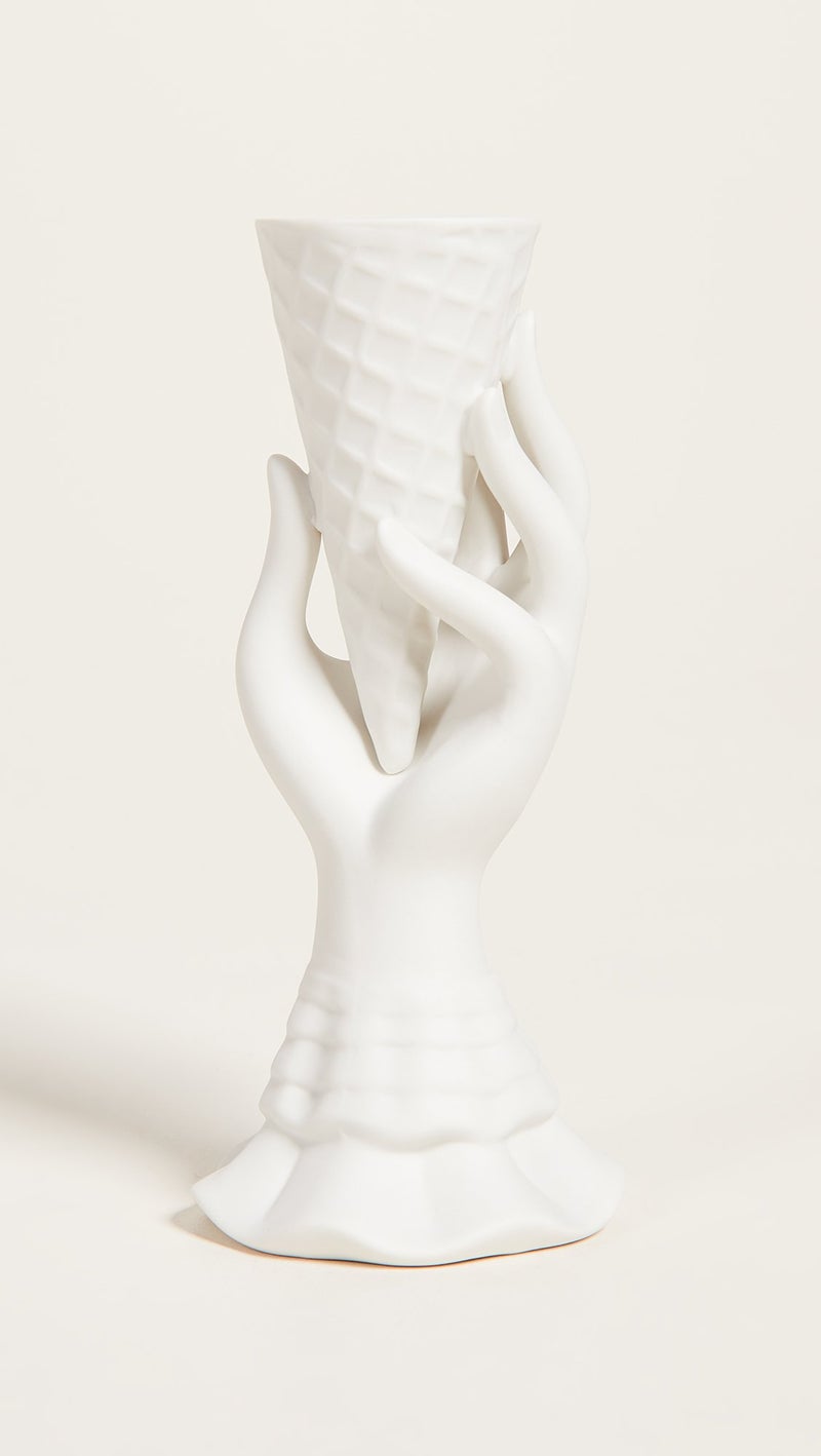 Jonathan Adler Women's I Scream Vase, White, One Size - Image 2
