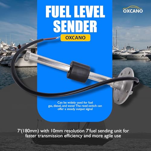 OXCANO 240-33 ohms 7"(180mm) Fuel Sending Unit Marine for Boat Car Fuel Tank Sender Stainless Steel Fuel Gas Sender Water Level Sensor Marine Fuel Gauge Sending Unit Truck - Image 5