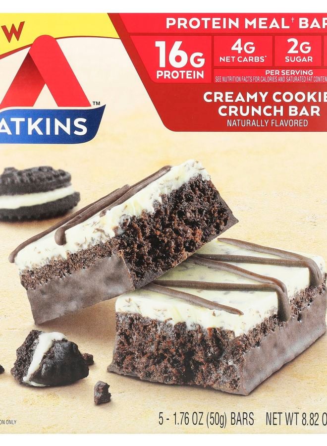 Protein Meal Bar Creamy Cookie Crunch 5 Bars 1.76 oz (50 g) Each