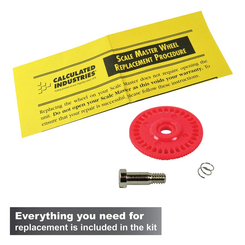 Calculated Industries Scale Master Pro XE Measure: Wheel Kit with Axle Screw, Small - Image 3