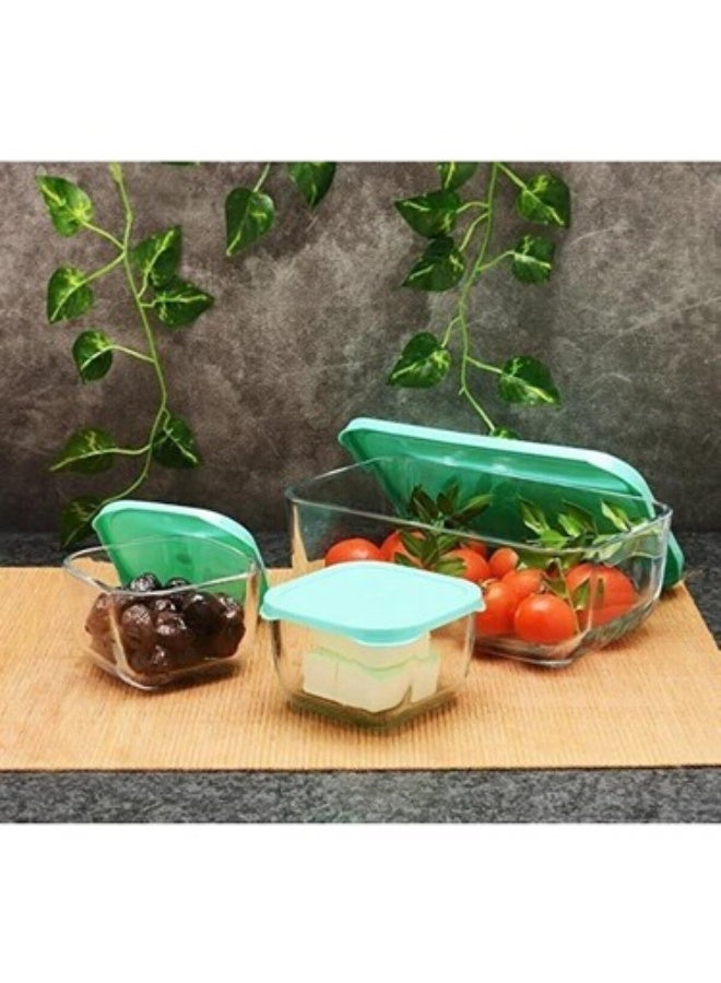 Paşabahçe طقم باساباهتشي سنوبوكس 1200 مل + 2×275 مل – طقم طعام محكم الإغلاق من 3 قطع - Image 1