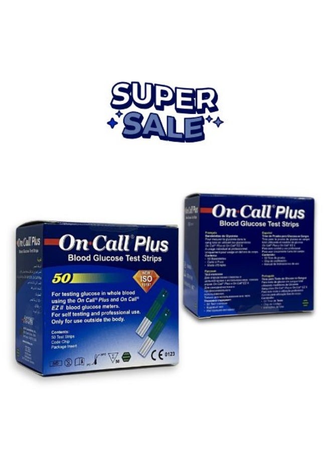 On Call 100 Pcs Of On Call Plus Blood Glucose Test Strips - Image 2