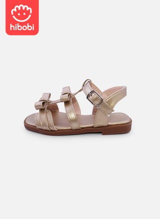 Girls Non-Slip Bow Decorated Flat Sandals, Ankle Strap Sandals - Champagne - pzsku/Z49060225608CD82827C5Z/45/_/1718260961/ae28d46d-9c6d-4099-941d-6468c0bd2b5f