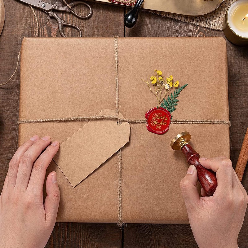 YIPLED Sealing Wax Kit - 728 Pcs With 24 Color Beads, 2 Pens, Warmer, Stamp Spoon and Candles for Gift & Envelope Sealing, Wedding Invitation - Image 5