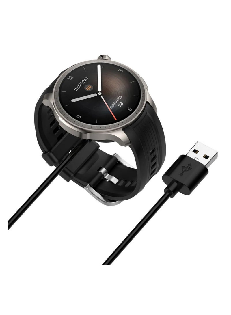 Magnetic Charger for Amazfit T-Rex3 A2322 and Amazfit Balance A2286 Charging Cable USB Data Sync Dock Adapter Long Cable Charger Base Replacement 100cm  - Image 3
