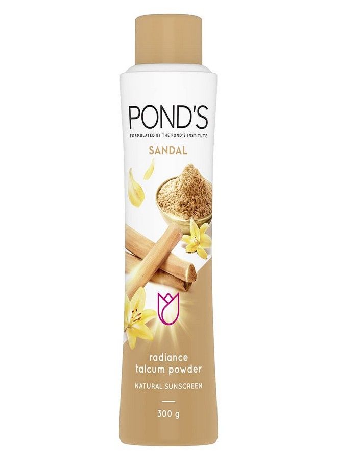Pond's POND'S Sandal Radiance Talcum Powder, Natural Sunscreen, 300 g  - Image 1