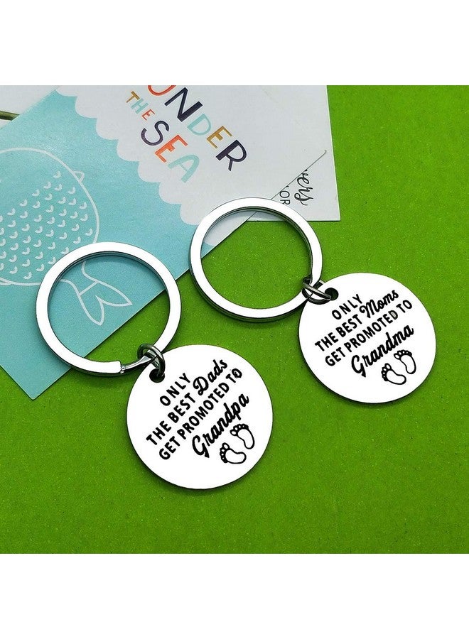 Baipilu New Grandparents Gift Keychain Grandchild Announcement Gift For Grandma Grandpa To Be Keyring Jewelry New Grandpa And Grandma Gift Promoted To Grandparents Keychain Baby Announcement Gift - Image 5