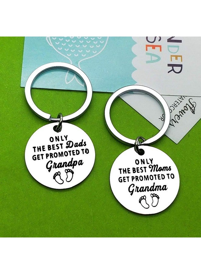 Baipilu New Grandparents Gift Keychain Grandchild Announcement Gift For Grandma Grandpa To Be Keyring Jewelry New Grandpa And Grandma Gift Promoted To Grandparents Keychain Baby Announcement Gift - Image 3