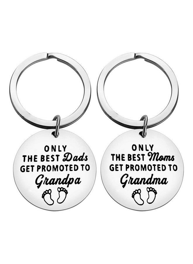 Baipilu New Grandparents Gift Keychain Grandchild Announcement Gift For Grandma Grandpa To Be Keyring Jewelry New Grandpa And Grandma Gift Promoted To Grandparents Keychain Baby Announcement Gift - Image 2