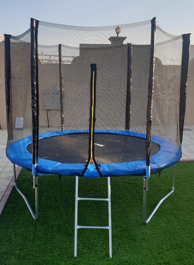 JSAITOYS 8ft Heavy-Duty Outdoor Bounce Trampoline With Safety Net For Secure Play Time - Image 5