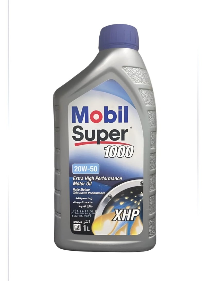 موبيل سوبر 1000 إكس إتش بي 20W50 زيت محرك عالي الأداء / ( كرتون 12 لتر) - Image 1