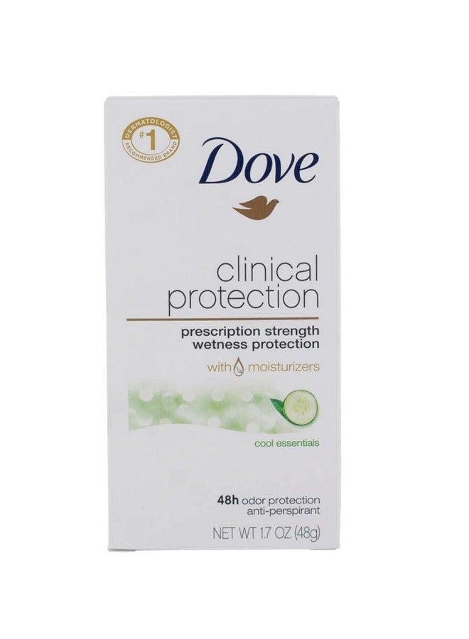 Dove Clinical Protection Anti-Perspirant Deodorant Solid, Cool Essentials 1.70 Oz (Pack Of 4) - Image 2