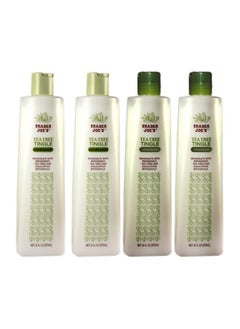 Trader Joe's Tea Tree Tingle Moisturizing Shampoo & Conditioner 4 Pack (2 Each) - CRUELTY FREE
