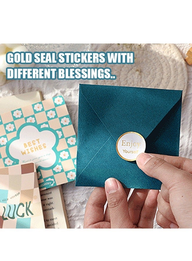 Generic Cards With Envelopes and Stickers Set, Heavy Duty Pearlescent Paper Thank You Cards, Environmentally Cardboard for Wedding Birthday Party Gift Cards (Colorful)  - Image 3
