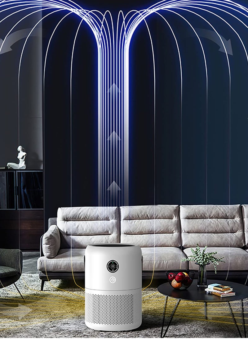 KASTWAVE جهاز تنقية الهواء المحمول بتقنية HEPA - مثالي لغرف النوم والدراسة والمراحيض والجراجات والمكاتب - ينظف الغرف (100-215 قدمًا مربعًا) - Image 2