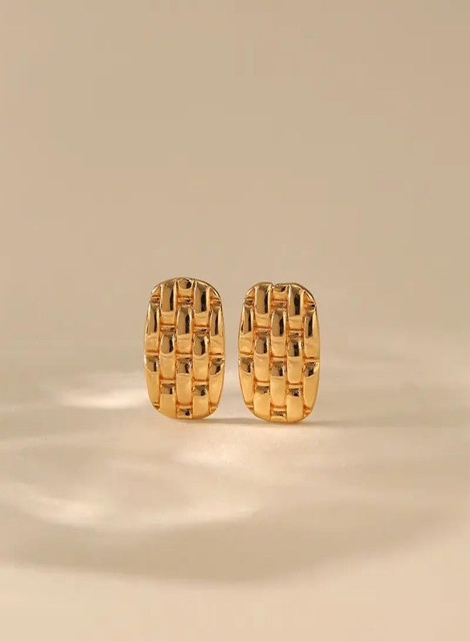 MEENAZ earrings for women fashion studs earrings for women anti tarnish gold ear rings stainless steel korean bali Gold Hoop Earrings | Combo design Jewellery Celebrity Inspired earrings set for women - Image 3