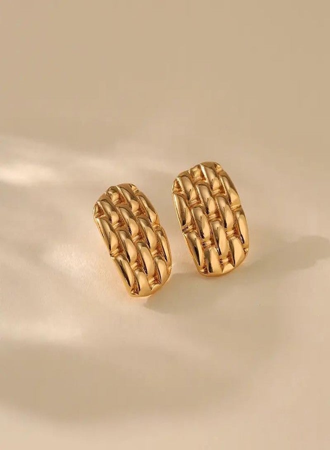 MEENAZ earrings for women fashion studs earrings for women anti tarnish gold ear rings stainless steel korean bali Gold Hoop Earrings | Combo design Jewellery Celebrity Inspired earrings set for women - Image 4