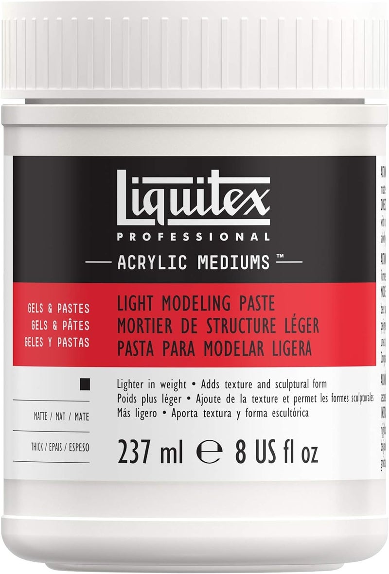 Liquitex معجون ليكويتكس الاحترافي الخفيف - 8 أونصات (237 مل) - جل نحت خفيف للفنون والحرف - Image 1