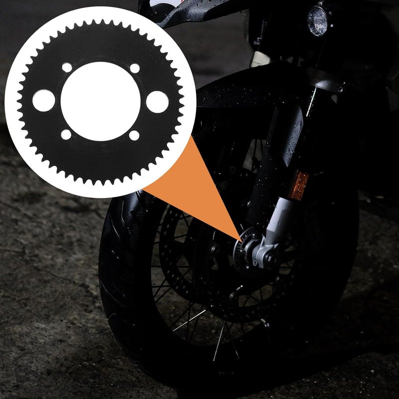 ORFOFE Motorcycle Rear Sprocket 65 Teeth Steel Chain Wheel 4-Bolt 54mm Inner Diameter Off-Road Replacement Part for Electric Scooter and Motorbike - Image 5
