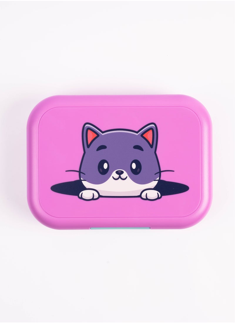 Generic ABS Bento Lunch Box Pink color  - Image 1