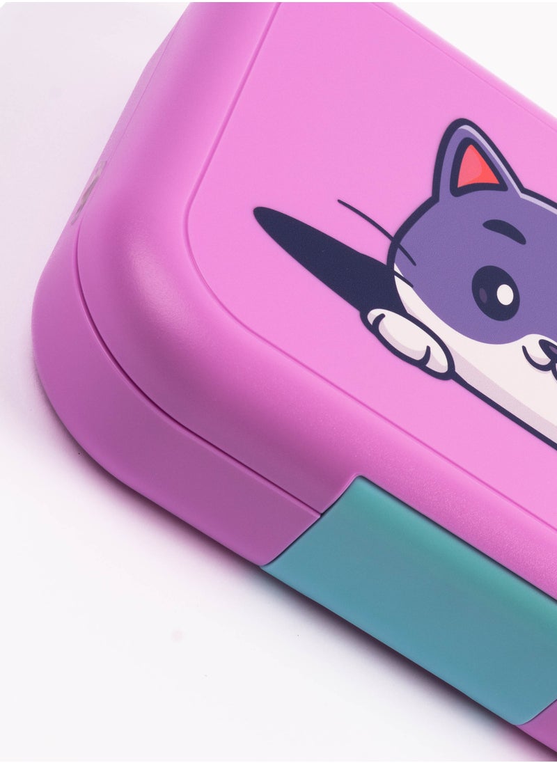 Generic ABS Bento Lunch Box Pink color  - Image 5