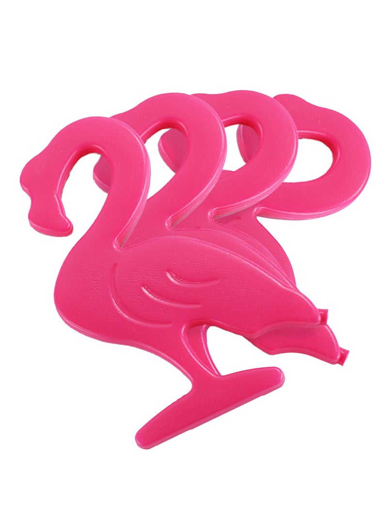 Eazy Kids Set Of 4 Flamingo Reusable Hard Ice Packs For Lunch Bags - Pink - Image 1