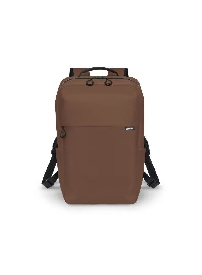 ديكوتا حقيبة ظهر Dicota D32124-RPET COMMUTER لأجهزة اللابتوب مقاس 13 إلى 16 بوصة، سعة 16 لتر، مقاومة لرذاذ الماء، مصنوعة من بوليستر RPET معاد التدوير، لون بني - Image 1