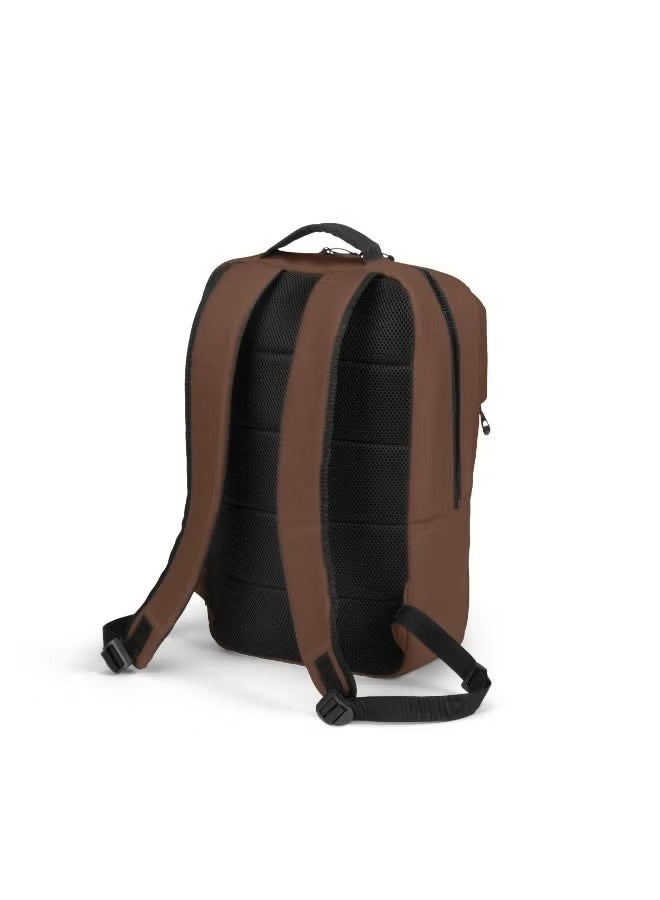 ديكوتا حقيبة ظهر Dicota D32124-RPET COMMUTER لأجهزة اللابتوب مقاس 13 إلى 16 بوصة، سعة 16 لتر، مقاومة لرذاذ الماء، مصنوعة من بوليستر RPET معاد التدوير، لون بني - Image 5