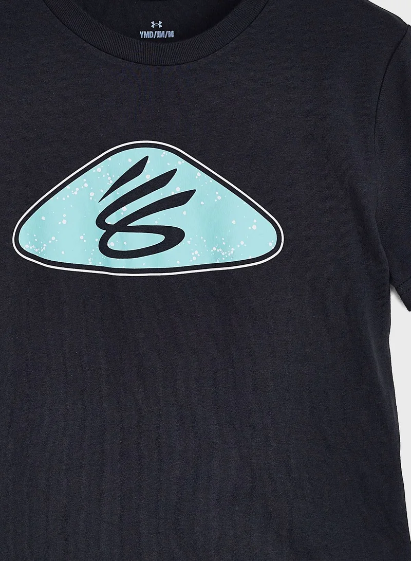 UNDER ARMOUR Youth Curry Logo T-Shirt