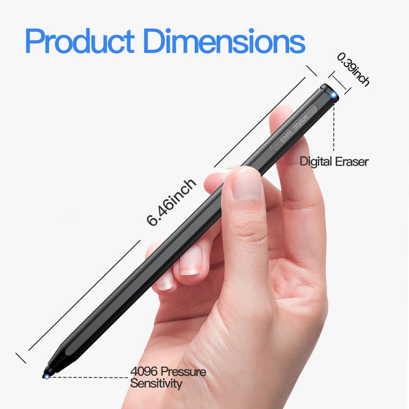 AWINNER EMR Stylus with Digital Eraser.4096 Pressure-Sensitivity Levels.Upgrade Digital Writing Experience with AWINNER EMR Pen for Digital Writing,Drawing and Erasing On EMR Equipped Displays - Image 5