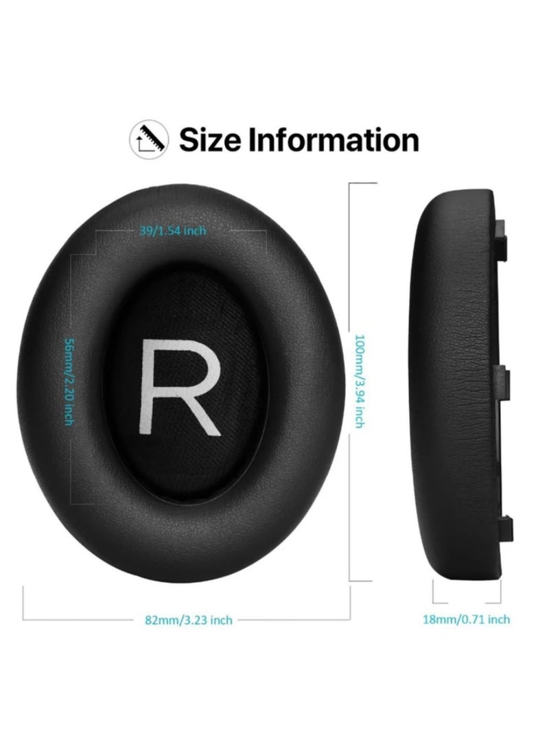 1pair Replacement Ear pads for BOSE 700 NC700 Headphones Memory Foam Ear Cushions Earpads headset Leather case Black - Image 4